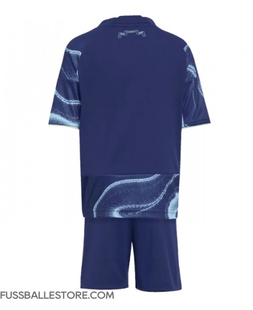 Günstige Ajax Auswärts Trikotsatzt Kinder 2025-26 Kurzarm (+ Kurze Hosen)